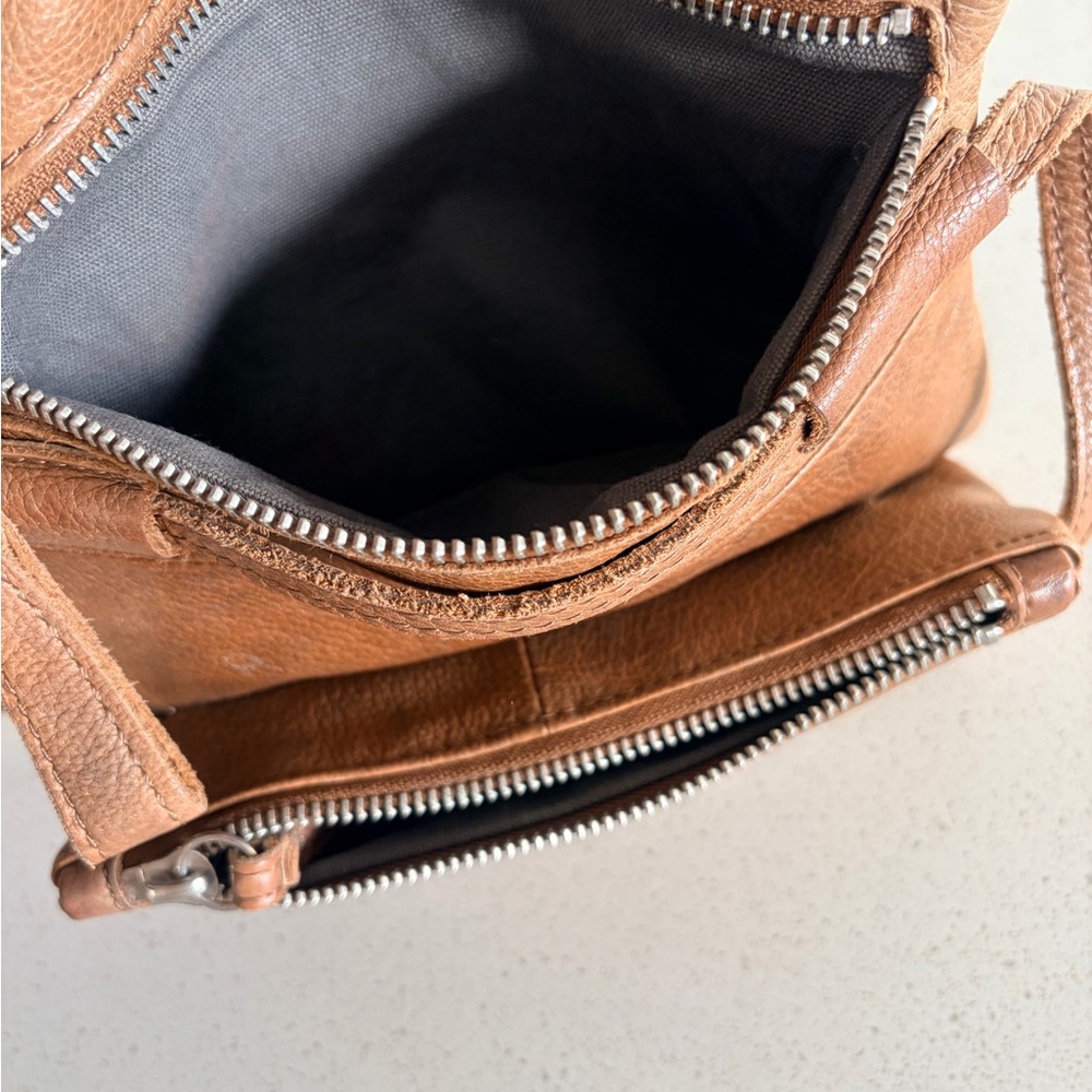 Anthropology liebeskind Berlin Fluted leather Crossbody Bag purse Terracotta - Picture 7 of 9